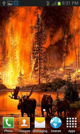 Forest Fire Live Wallpaper