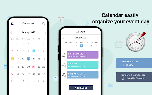 Android application My Calendar - OrganizeMe screenshort