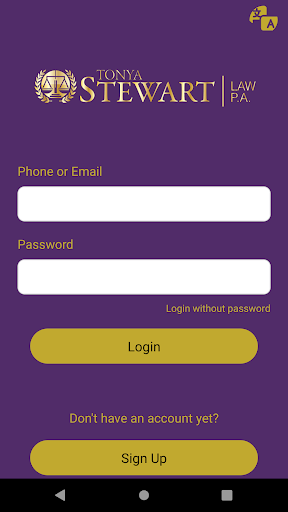 Android application Tonya Stewart PA App screenshort