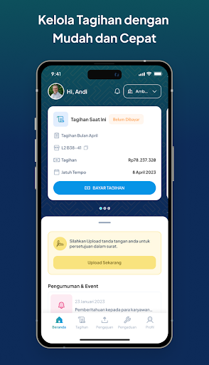 Android application TEMAN (Tenant Management) screenshort