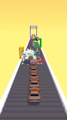 Car Factory Run 3D - Screenshot 1