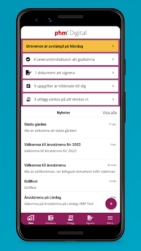 Android application PHM Digital screenshort