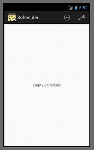 Android application Scheduler screenshort
