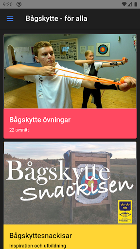 Android application Bågskytte för alla screenshort
