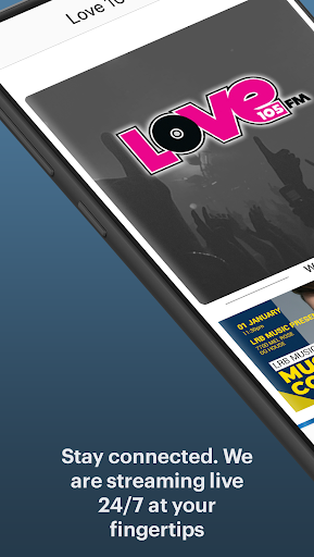 Android application Love 105 FM screenshort