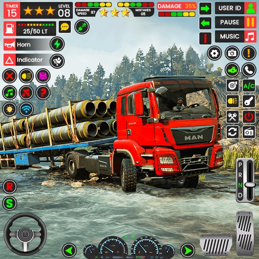 US Mud Truck Driving Games 3D