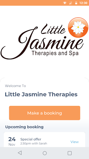 Android application Little Jasmine Therapies & Spa screenshort