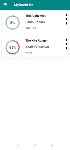 MyBookList Screen 3