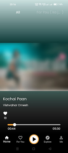 Android application Jahuriya - Cg Song screenshort