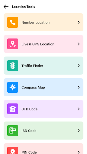 GPS - Mobile Number Locations Screen 2