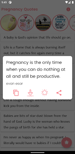 Pregnancy Quotes and Sayings Screen 3