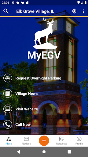 Screenshot of MyEGV
