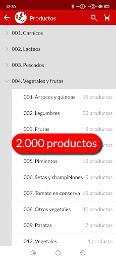 EHOSA Catálogo y Pedidos Screen 2