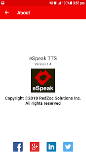 eSpeak NG Text-to-Speech Screenshot