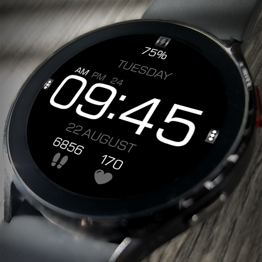 Android application Key056 Digital Watch Face screenshort