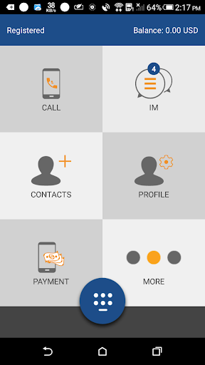 Android application Connect.US screenshort