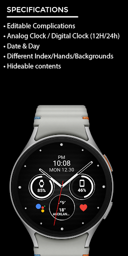 Night ver 60 - watch face screenshot 9