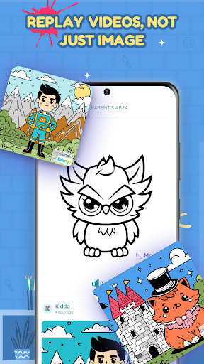 Screenshot of Color Ovo: AI Kids Coloring!