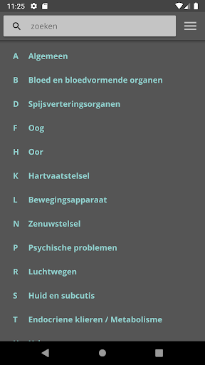 Android application Formularium Nijmegen screenshort