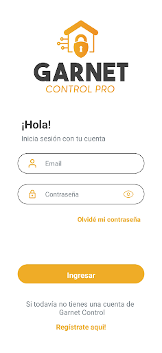 Android application Garnet Control Pro screenshort