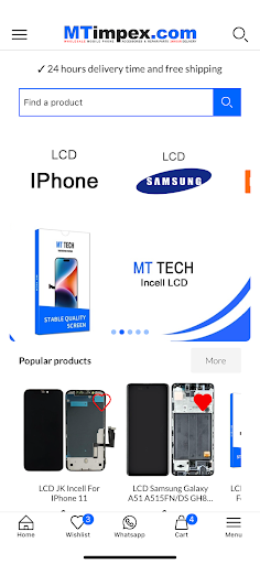 Android application MTimpex.com screenshort