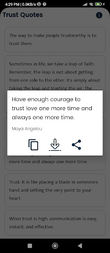 Trust Quotes and Sayings Screen 3