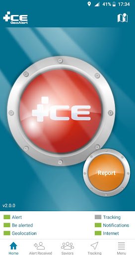 Android application ICE GeoAlert screenshort