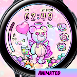 Cover Image of Télécharger Pastel Love Bear - Watchface  APK