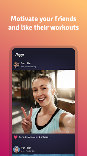 Android application Pepp - Workout together screenshort