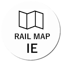 Rail Map Ireland. Iarnród Éire