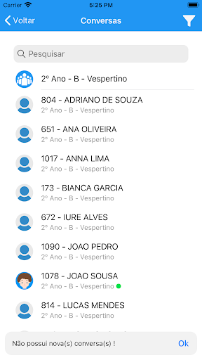 Agenda Online (Escola) Screen 3