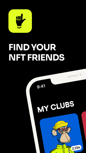 Android application UPCLUB - Find your nft friends screenshort