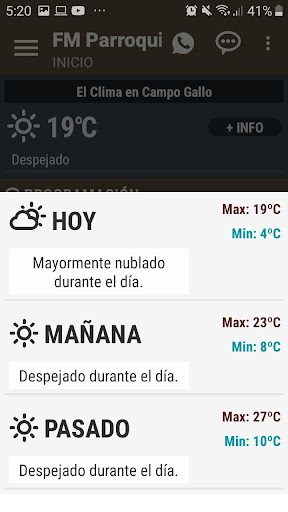 Fm Virgen del Carmen 99.9 Cam Screen 2