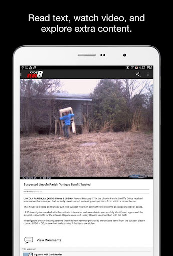 Screenshot of KNOE News
