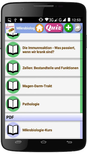 Android application Mikrobiologie-Kurs screenshort