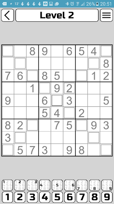 Sudoku X - Screenshot 1