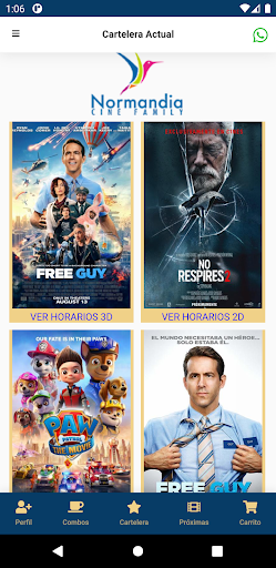 Android application Normandia Cine Family screenshort
