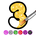 Glitter Number and letters col APK