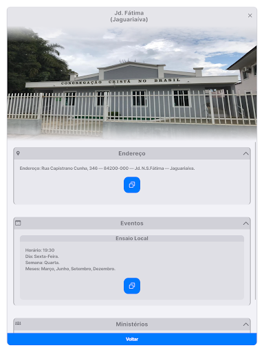 CCB Ensaios Wenceslau Braz PR