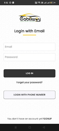Android application CabzWay screenshort