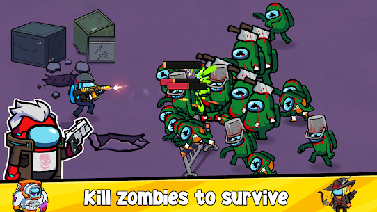 Impostors vs Zombies: Survival 1.1.8 MOD APK (God Mode) 2