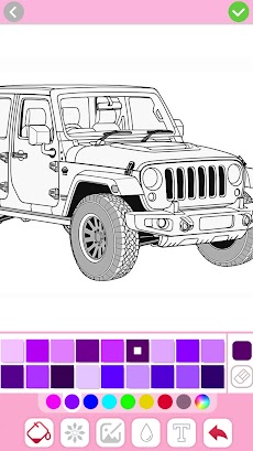 Car Coloring～車の塗り絵・色塗りゲーム～のおすすめ画像5