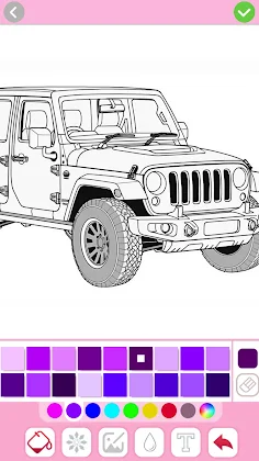 Car coloring games - Color car - Screenshot 4