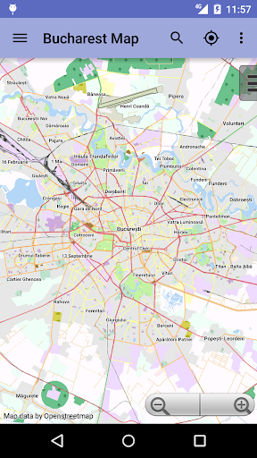 Android application Bucharest Offline City Map screenshort
