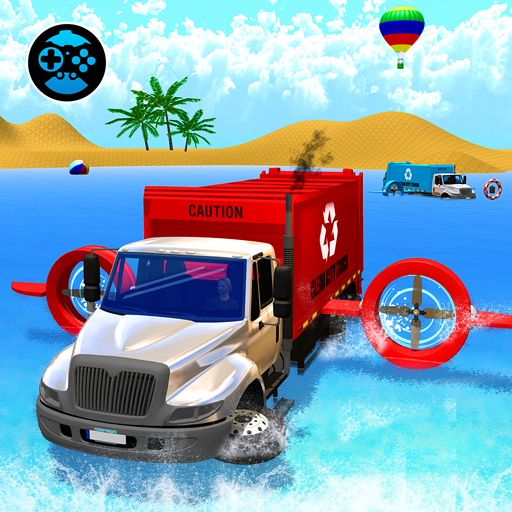 Garbage Truck Water Surfing 3D  Icon