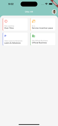 Android application OnE HR screenshort