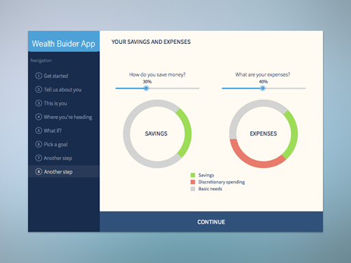 The Wealth Builder App Screen 2