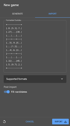 Sudoku Screenshot