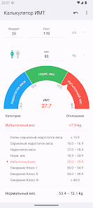 Приложения В Google Play – Калькулятор ИМТ