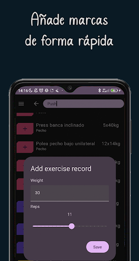 IronTracker Screen 2
